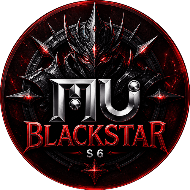 Logo MU Online MU Black Star — servidor Season 6 Latinoamérica